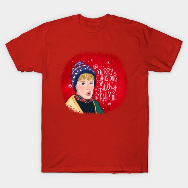 Merry Christmas Ya Filthy Animal T-Shirt by dilemserbest